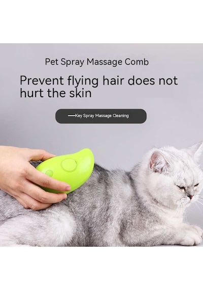 Luckystar Buharlı Pet Tüy Toplama Yıkama Masaj Tarağı Kedi Köpek