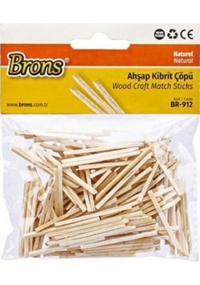 Brons Ahşap Kibrit Çöpü Renksiz Br-912 - 2 Paket