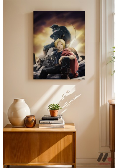 Fullmetal Alchemist Edward Poster, Çerçevesiz Yüksek Kalite Duvar Afişi - Anime Severlere Özel Hediy