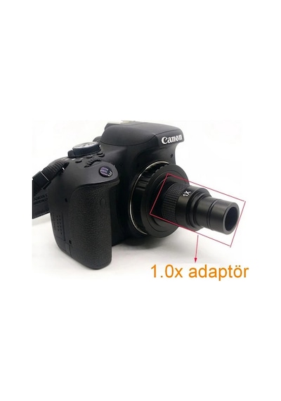Mikroskop Ve Mikroskop Kamerası Bağlantı Mercek Adaptörü 1.0x