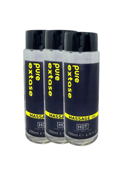 Süper Pure Extase Massage Oil 600 Ml Aromalı Masaj Yağı X 3 Adet