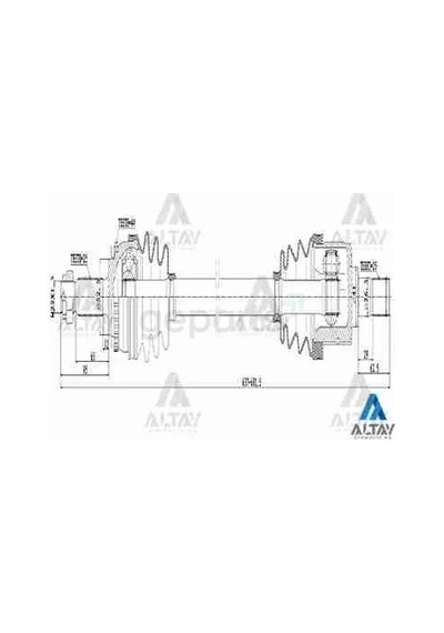Aks Komple Ön Accent 2006-2011 Era / Benzinli Sol 25x25x52.5x637mm