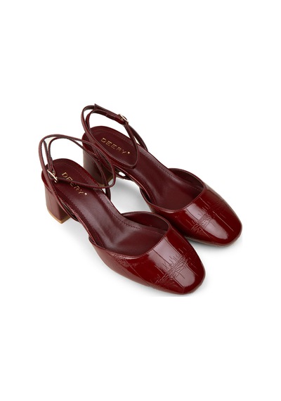 Deery Kadın Bordo İnce Bantlı Topuklu Ayakkabı - Rd016zbrdm01 Bordo