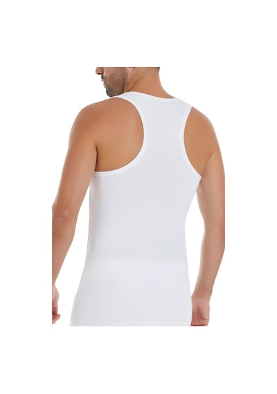 Yıldız Çamaşır Erkek Bambu Sporcu Likralı Atlet 490-491-492 - 3 Adet Beyaz