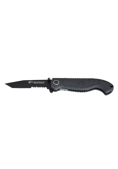 Smith & Wesson Negro Plegable Taktik Kamp Bıçak Cktacbscp Siyah