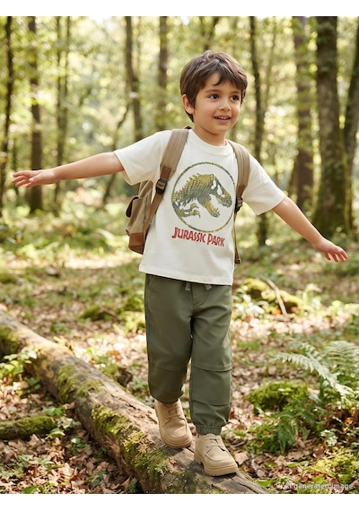 Jurassıc World Jurassic World 2-9 Yaş Tişört - Ekru