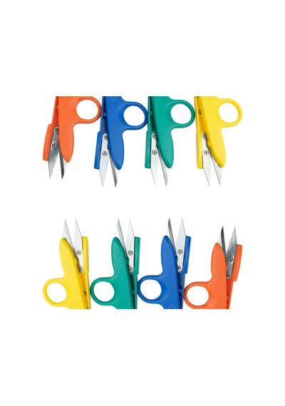 Chichi Tc-801 Plastik Yaylı İplik Temizleme Makası Sarı