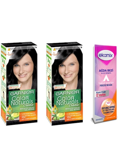 Garnier Color Naturals Set Boya 1 - 0 Siyah 2 Adet