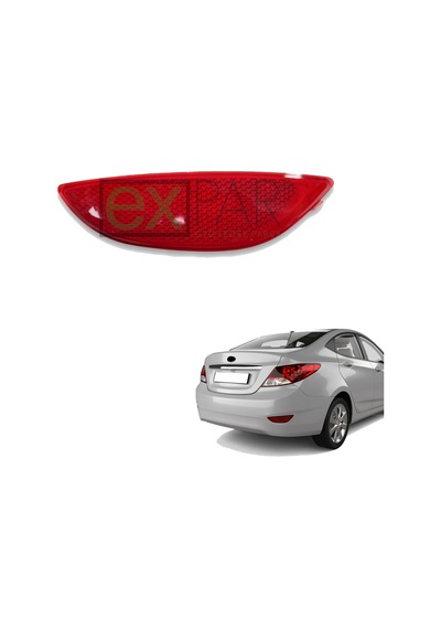 Hyundaı Accent Blue Arka Tampon Reflektörü Sağ Taraf 2011 - 2015 Accent Arka Kedi Gözü