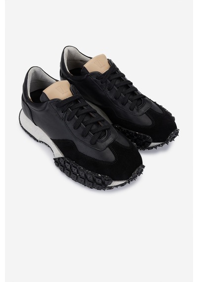 Valmenti Erkek Hakiki Deri Siyah Sneakers & Spor Ayakkabı 325 2891-440 Erk Ayk Y25 Syh/syh Suet Siyah