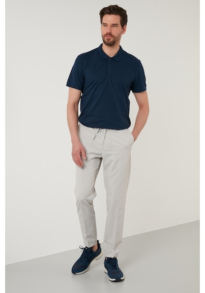Buratti Regular Fit Pamuklu Düğmeli Erkek Polo Yaka T Shirt 5902326 Indigo