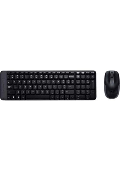 LOGITECH MK220 Kablosuz Q Trk Siyah Multimed  a Klavye - Mouse Se