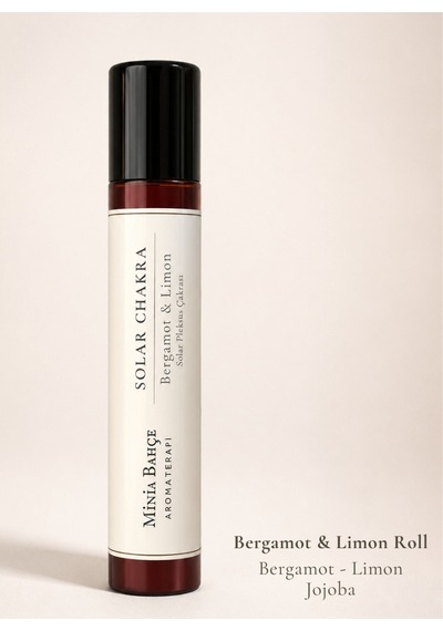 Solar Çakra Roll - %100 Doğal Bergamot & Limon Yağı 10 Ml