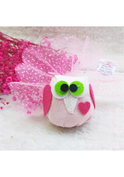 Peluş Baykuş Kız Bebek Doğum Hediyelik Yeni 30 Adet