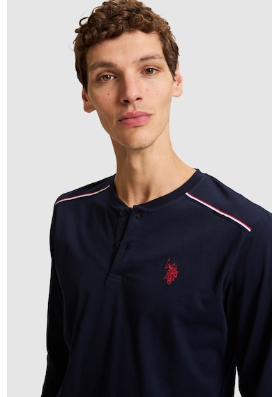 U.S. Polo Assn. Erkek Lacivert Pijama Takımı 50333256-vr033