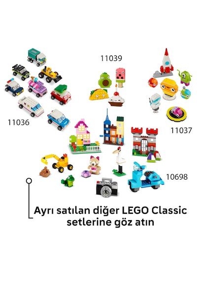 LEGO® Classic Yaratıcı Dinozorlar 11041 - 5 Yaş ve Üzeri Çocuklar için Hayal Gücünü Geliştiren Yaratıcı Oyuncak Yapım Seti (450 Parça)