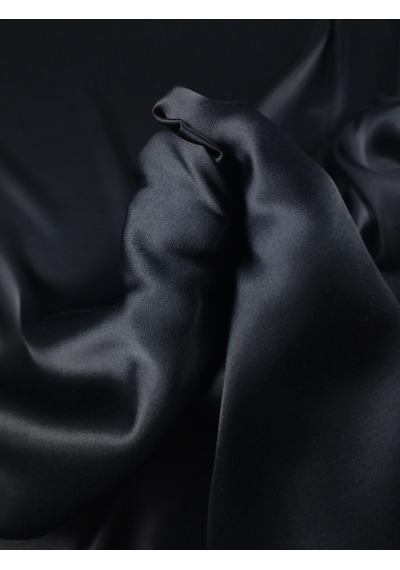 Siyah Saten Viskon 140x330cm-10706 Siyah