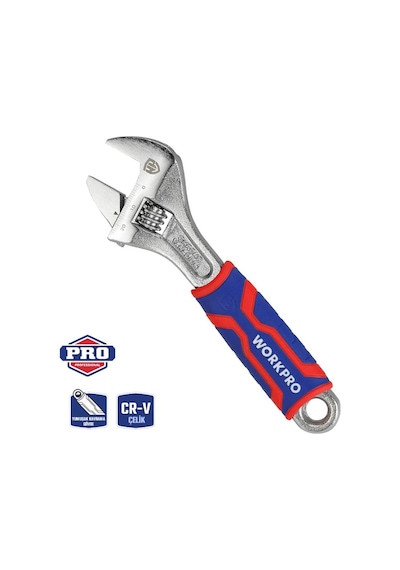 Workpro Wp272010 150mm Cr-v Profesyonel Kurbağacık Anahtar