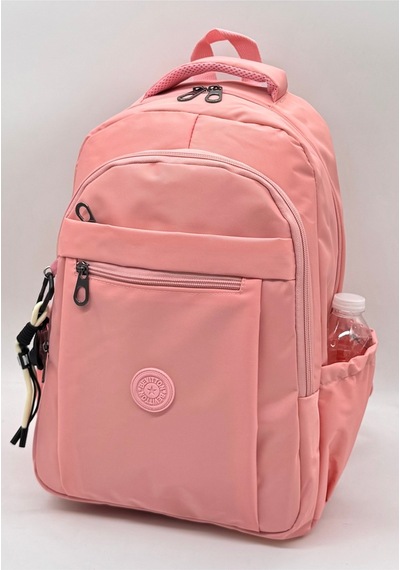 2300 Günlük Sırt Çantası Suya Dayanıklı Kumaş Unisex Okul Çantası Pudra Pudra Pembe