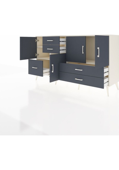 Hyperion Konsol 4 Raflı 5 Çekmeceli 4 Kapaklı 176x44x99 Aytaşı-an Aytaşı-antrasit Hyperion Konsol 4 Raflı 5 Çekmeceli 4 Kapaklı 176x44x99 Aytaşı-an Aytaşı-antrasit