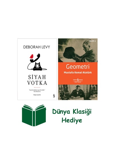 Siyah Votka + Geometri + Dünya Klasiği Hediye