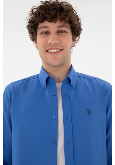 U.s. Polo Assn. Erkek İndigo Gömlek Basic 50306338-vr028 İndigo