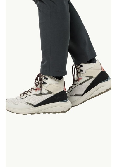 Jack Wolfskin 4059651 6260 Dromoventure Texapore Mid W Dusty Grey Kadın Outdoor Bot Bej