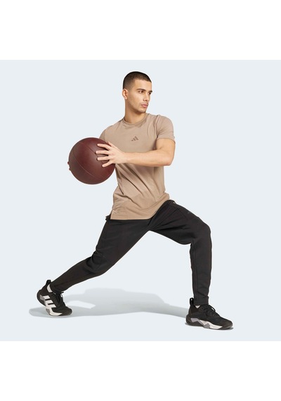 Adidas Designed For Training Erkek Kahverengi Antrenman T-shirt Jx1169