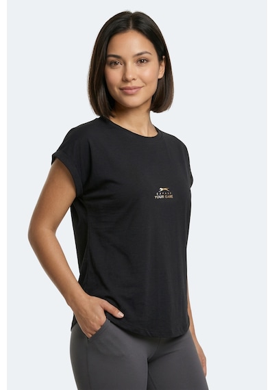 Slazenger Kapa Kadın Siyah Tişört