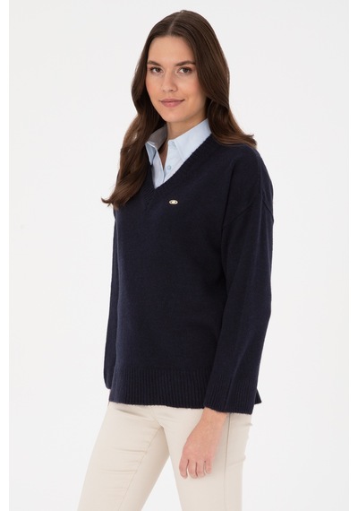 U.S. Polo Assn. U.s. Polo Assn. Kadın Lacivert Melanj Kazak /triko 50314833-vr120
