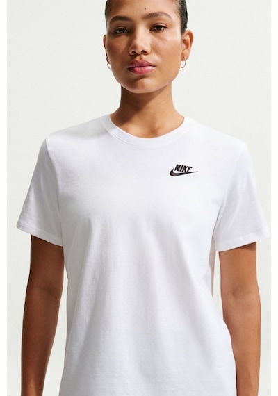 Nike Nsw Club Ss Tee Pamuklu Kadın Tişört Beyaz Dx7902 Beyaz- Siyah