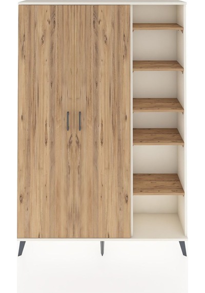 Arges Dolap 7 Raflı 2 Kapaklı Tek Askılı 132x30x195 Aytaşı-çam/çam Atlas Çam/atlas Çam Arges Dolap 7 Raflı 2 Kapaklı Tek Askılı 132x30x195 Aytaşı-çam/çam Atlas Çam/atlas Çam