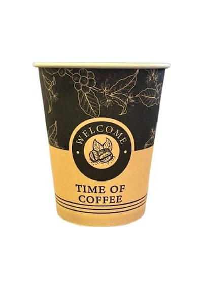 Bencup 7 Oz Ekstra Kalın Karton Bardak 50 Li Siyah