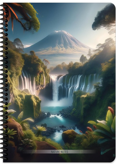 Keskin A4 Çizgili Karton Kapak Nature Defter - Yeşil Yeşil