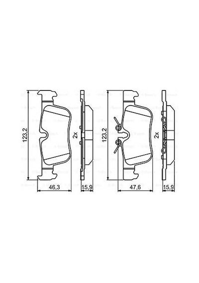 Bmw 2 F46 218i 1.5 2017-2023 Bosch Arka Balata