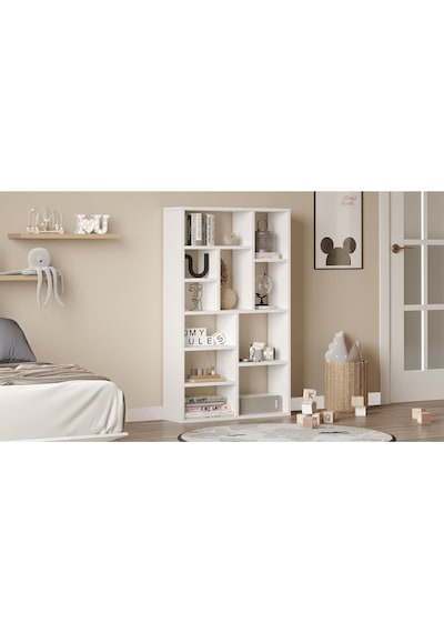 Korrion Kitaplık 124cm Beyaz Kor1-w Beyaz