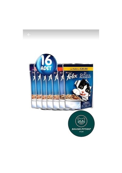 Felix Karışık Yaş Kedi Maması 16'lı