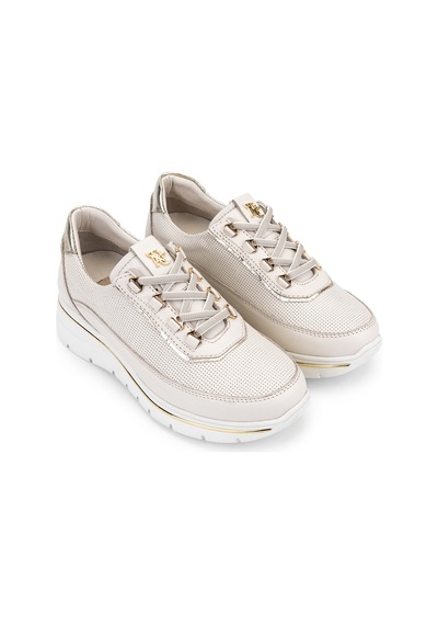 Tamer Tanca Hakiki Deri Kadın Siyah Sneakers & Spor Ayakkabı 298 3220 Bn Ayk Y26 Krema/krema Bsk Krem