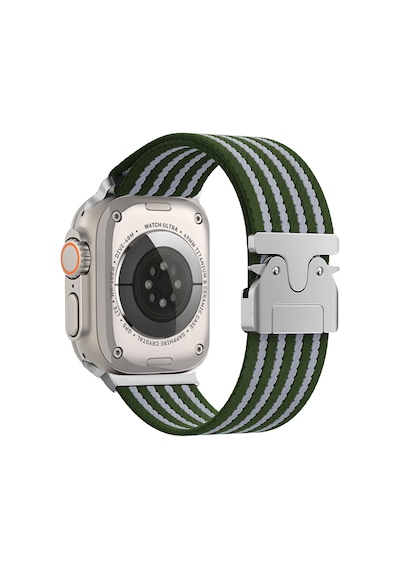 Watch 49mm Mkst Krd-133 Naylon Kumaş Hasır Örgülü Kordon - Yeşil
