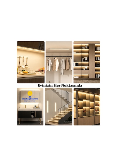 Hareket Sensörlü Led Işık 50 Cm Gün Işığı