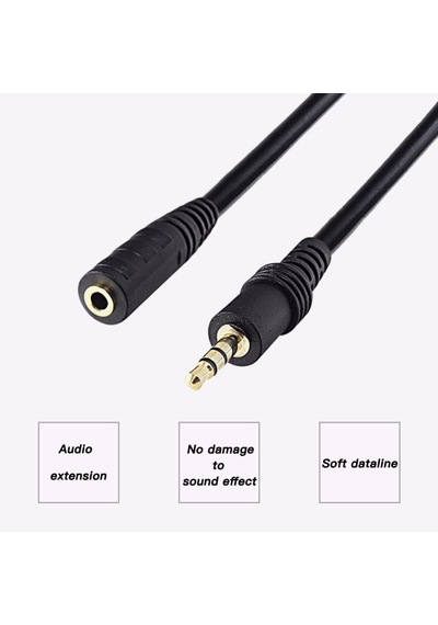 1.5 Metre 3.5mm Kulaklık Ekleme Uzatma Kablosu Dişi Erkek Stereo