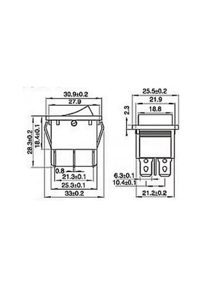Kcd4 Tekli Soba Anahtarı Geniş Işıklı 4 Bacaklı Sarı Renk Ic104 1 Adet