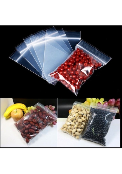 Kilitli Poşet Torba 7x6 Cm 100'lü Paket Şeffaf 7 X 7 X 4