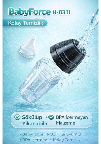 Babyforce BR-8820 Burun Aspiratörü Yedek Dolum Kabı Hazne