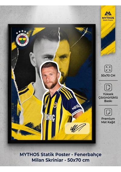 Mythos Statik Poster Fenerbahçe Milan Skriniar 50x70 Cm