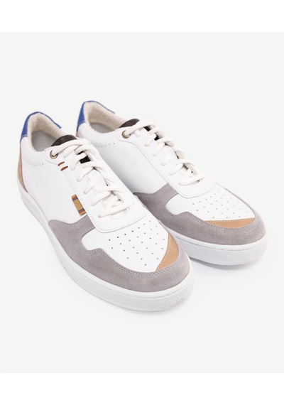 Yargıcı Retro Görünümlü Deri Spor Sneakers 24yeay4471x 002 Beyaz