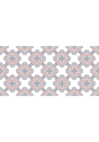 Yer Kaplama Zemin Kaplama Folyosu 65x130 Cm Blue And Orange