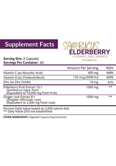 Nutriflair Elderberry Wıth Vıtamın C Zınc & Vıtamın D3 120 Caps Aromasız