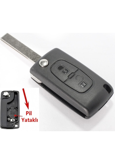 Peugeot Partner 207 307 308 407 Uyumlu Kumanda - Anahtar Kabı