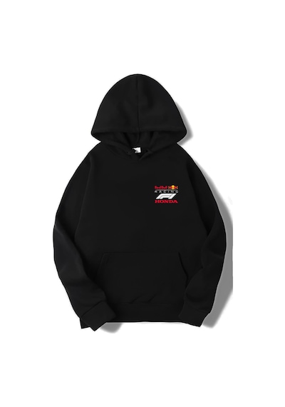 Brz Collection Unisex Oversize Redbull Rb19 Hoodie Siyah